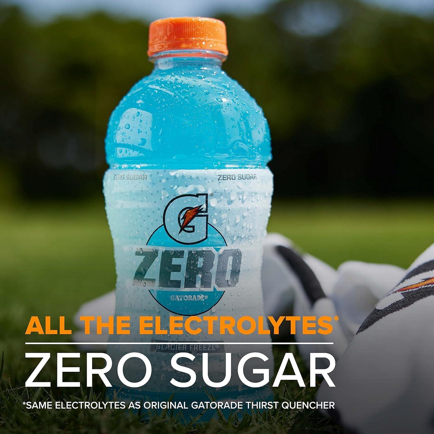 imageGatorade G Zero Sports Drink Glacier Freeze Glacier Cherry Berry Variety Pack 12 Fl Oz Pack of 18Glacier Cherry Variety