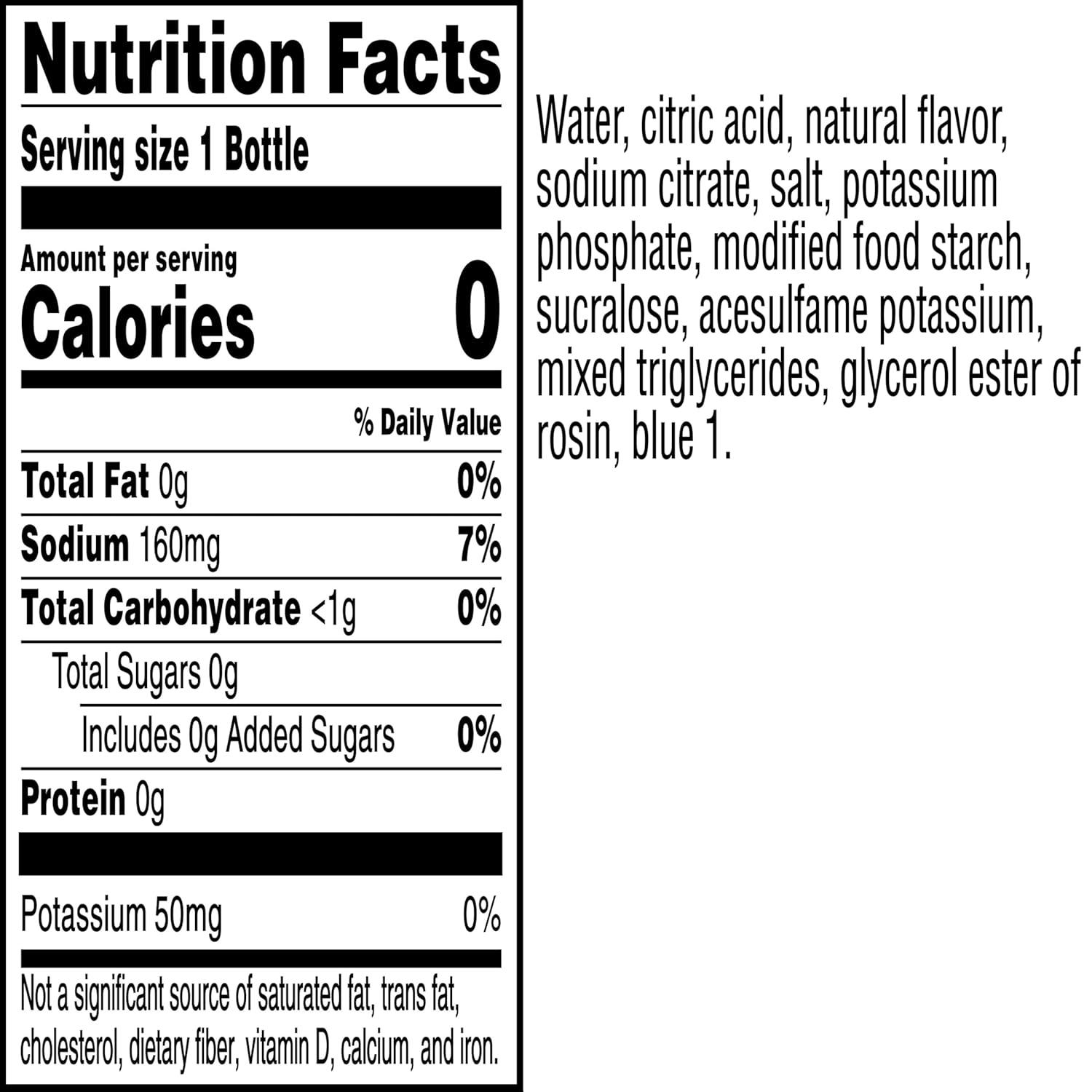 imageGatorade G Zero Sports Drink Lemon Lime 12 Fl Oz Pack of 12Zero Sugar  Cool Blue