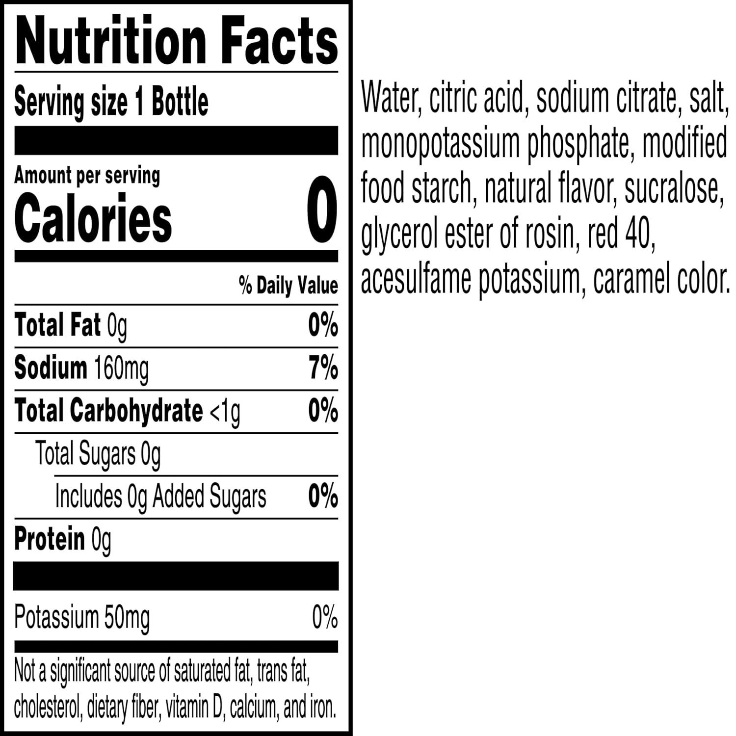 imageGatorade G Zero Sports Drink Lemon Lime 12 Fl Oz Pack of 12Zero Sugar  Fruit Punch