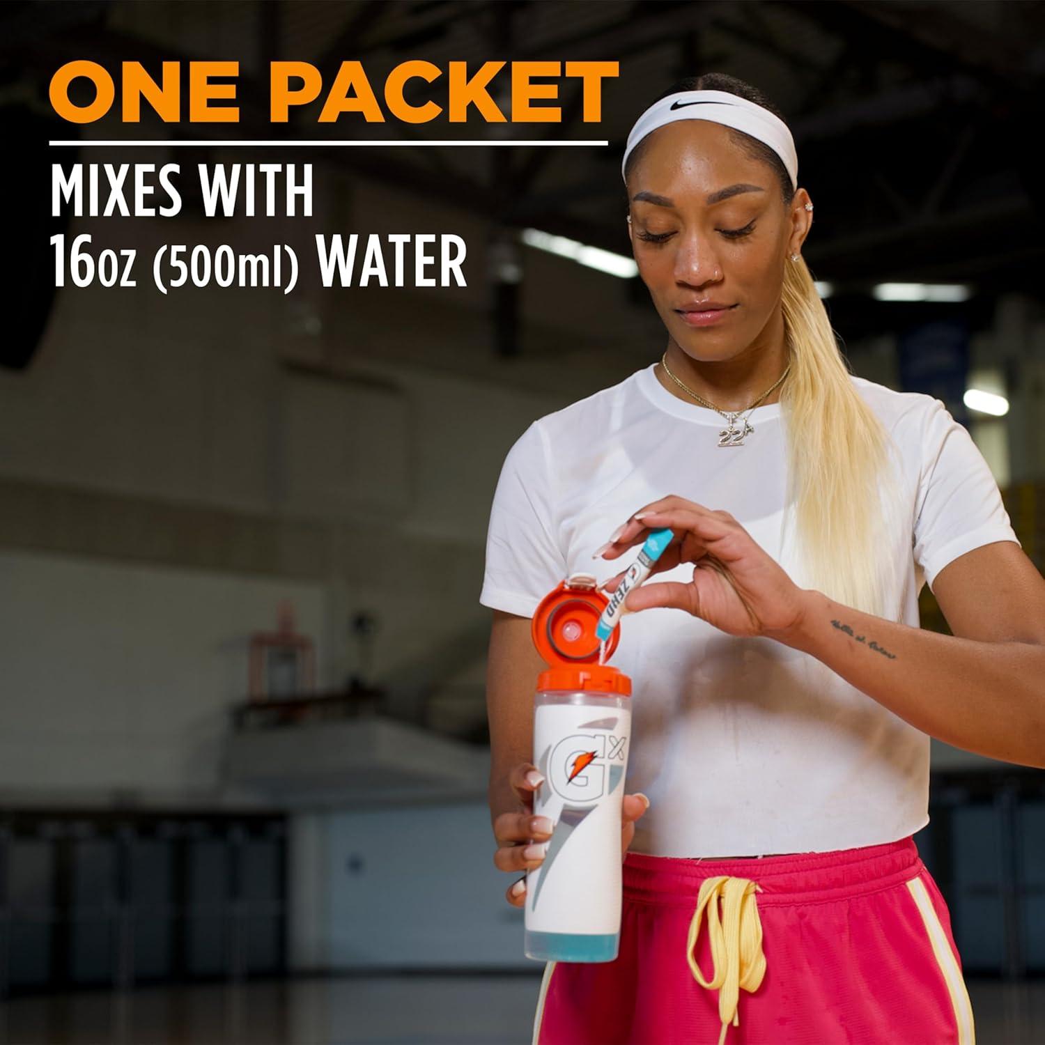 imageGatorade G Zero Sports Drink Mix Powder Packets 3 Flavor Frost Variety Pack Electrolyte Powder Drink Mix for Hydration Zero Sugar 30 Total PacketsFrost Variety