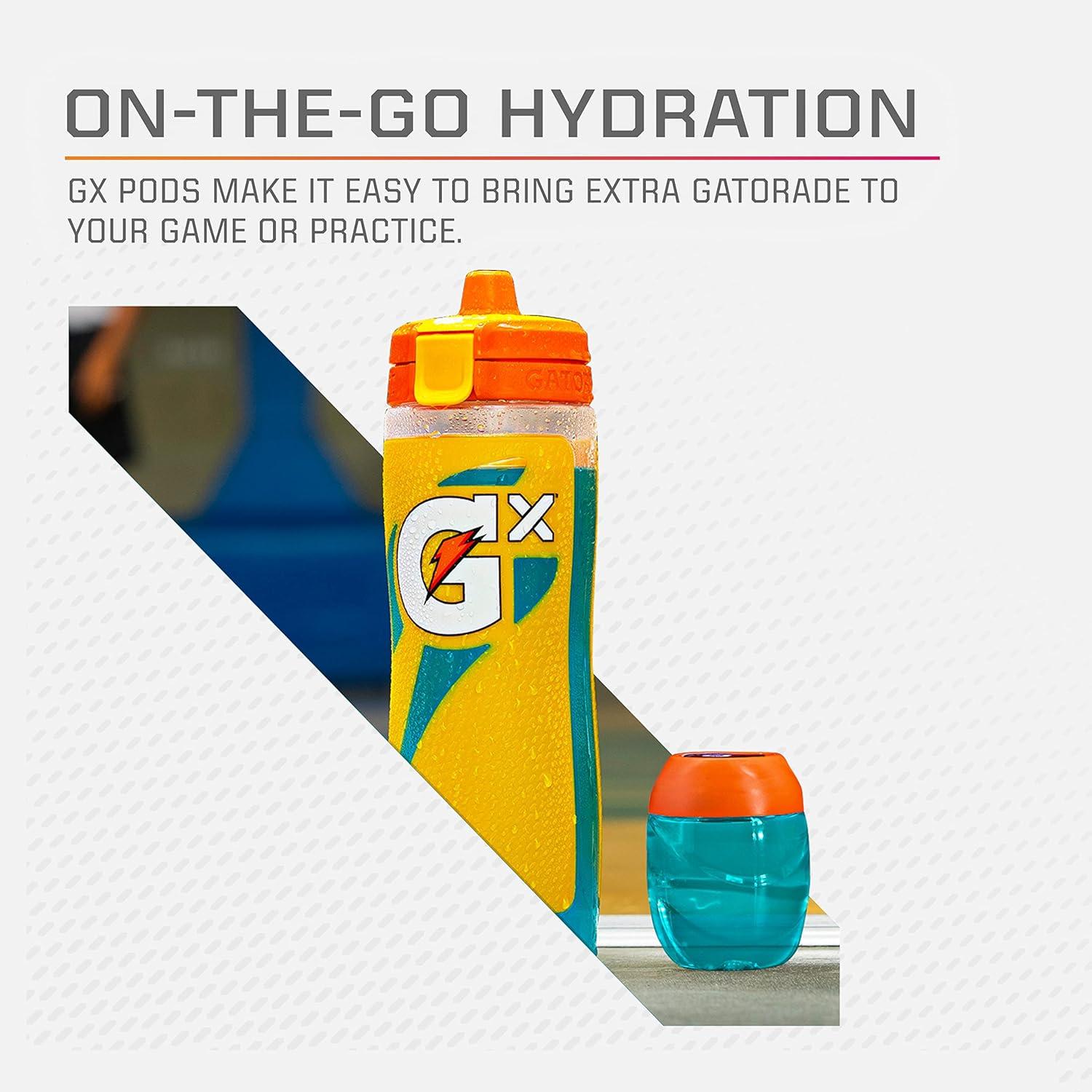 imageGatorade Gx Hydration System NonSlip Gx Squeeze Bottles Or Gx Sports Drink Concentrate Pods 4 Count Pack of 4