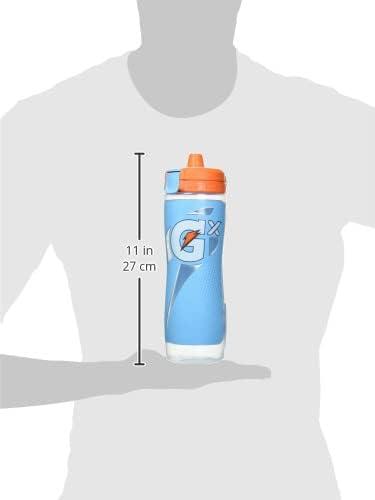 imageGatorade Gx Hydration System NonSlip Gx Squeeze Bottles ampamp Gx Sports Drink Concentrate PodsGrayNeon Blue
