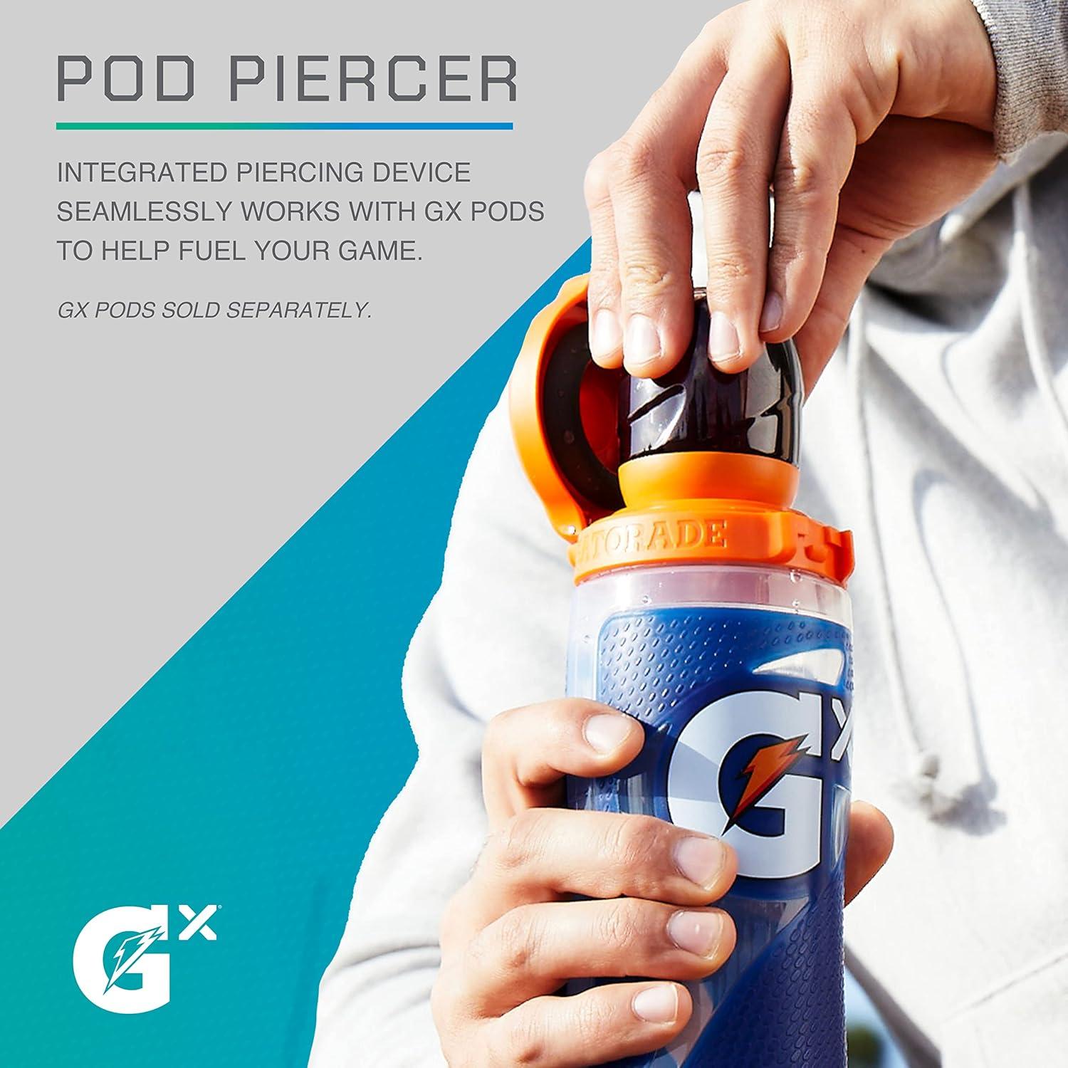 imageGatorade Gx Hydration System NonSlip Gx Squeeze Bottles ampamp Gx Sports Drink Concentrate PodsGrayOrange