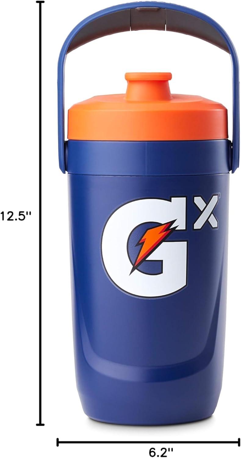imageGatorade Gx Performance Jug 64oz Leakproof Non Slip Grip Great for Athletes RedNavy