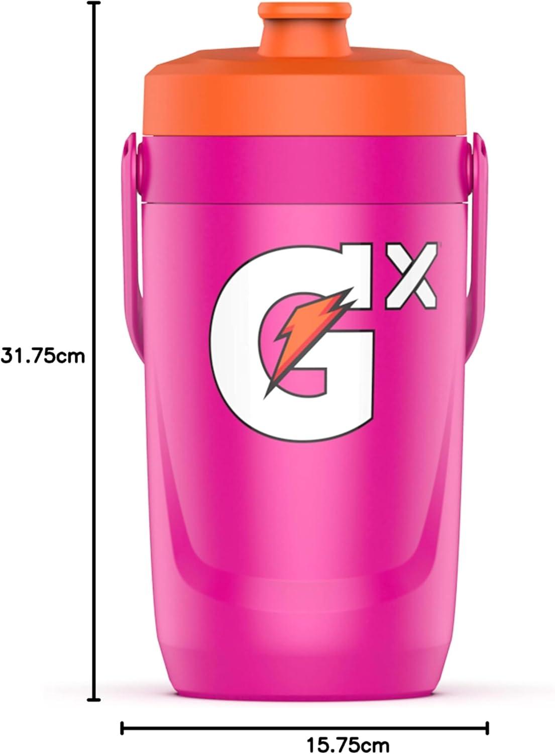 imageGatorade Gx Performance Jug 64oz Leakproof Non Slip Grip Great for Athletes RedNeon Pink
