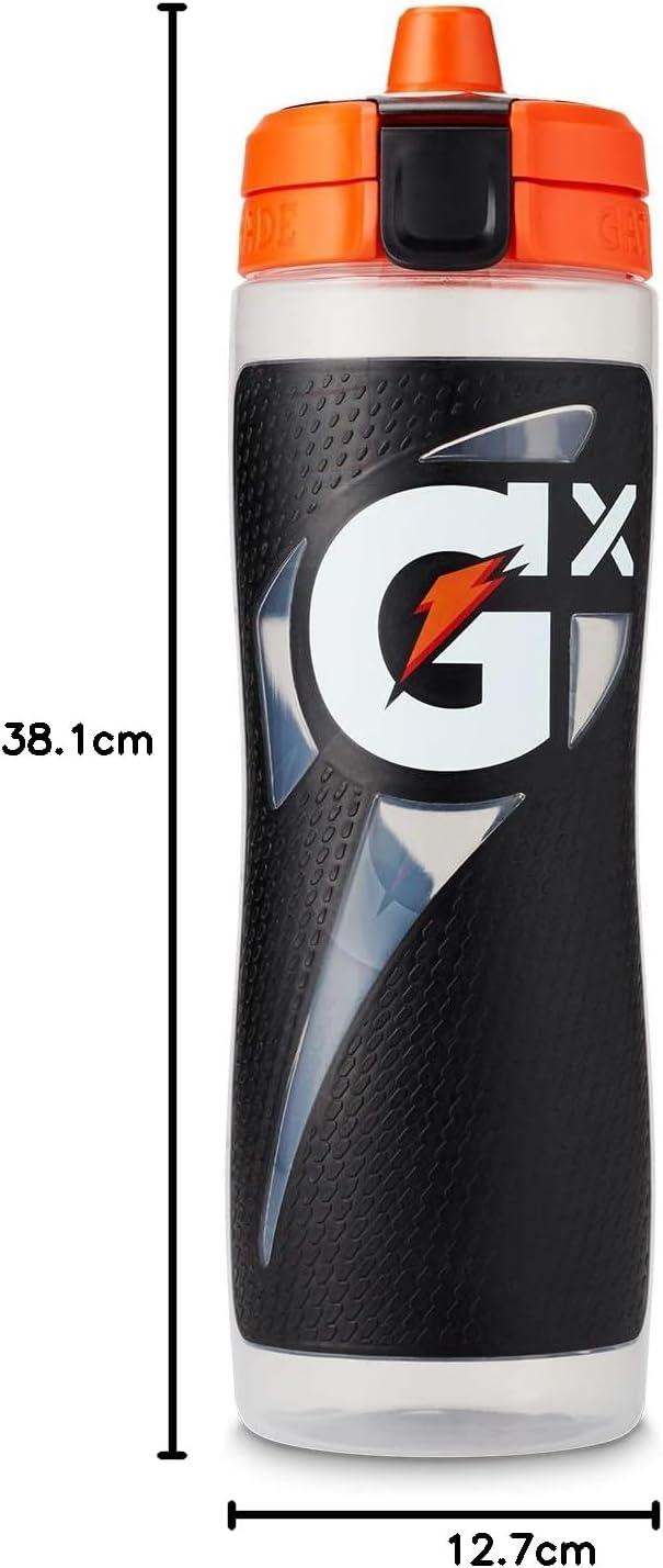 imageGatorade Gx Plastic Squeeze Bottle White 30ozBlack