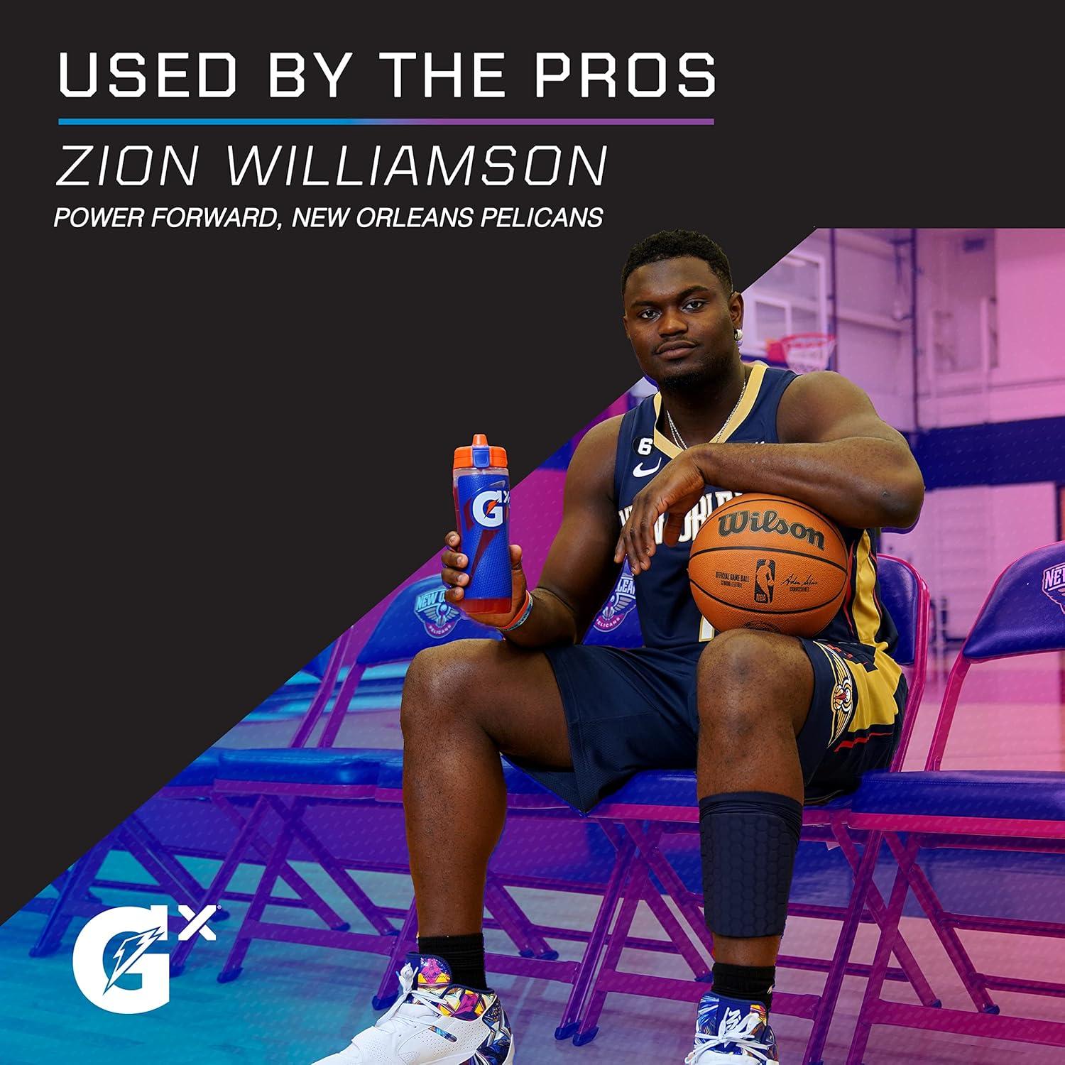 imageGatorade Gx Plastic Squeeze Bottle White 30ozBlue