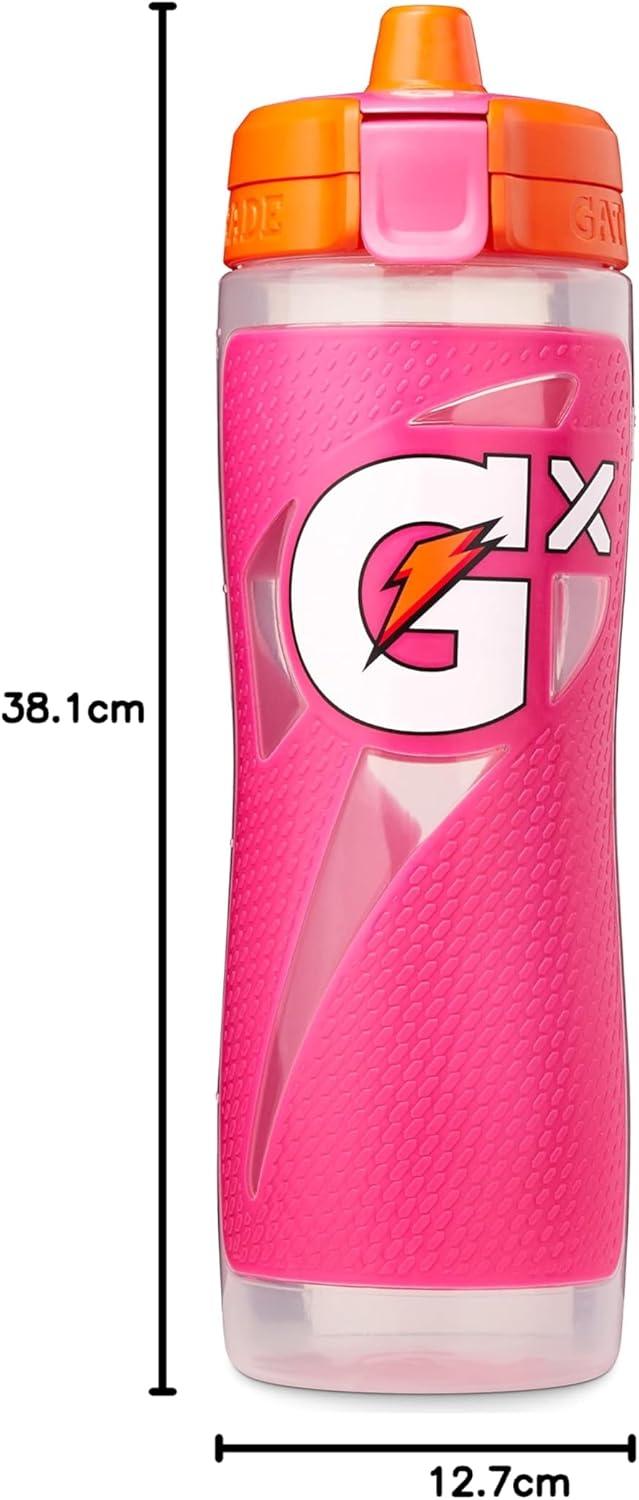 imageGatorade Gx Plastic Squeeze Bottle White 30ozPink