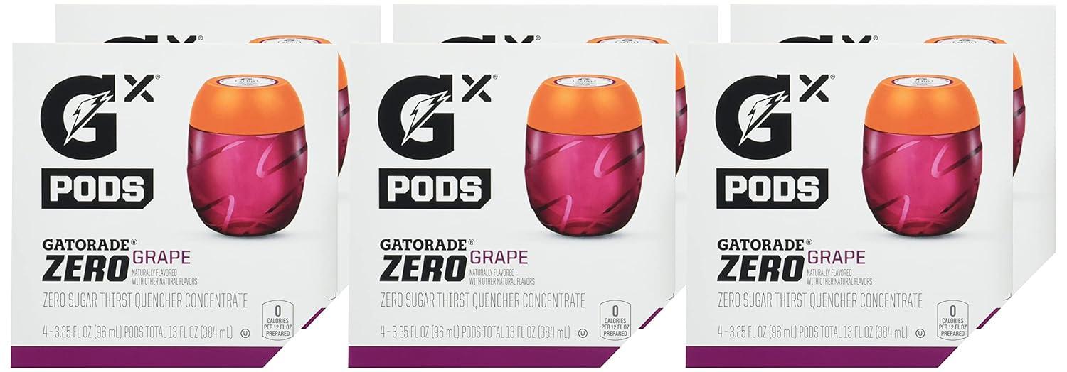 imageGatorade Gx Pods VP New 16ctGrape  Zero Sugar