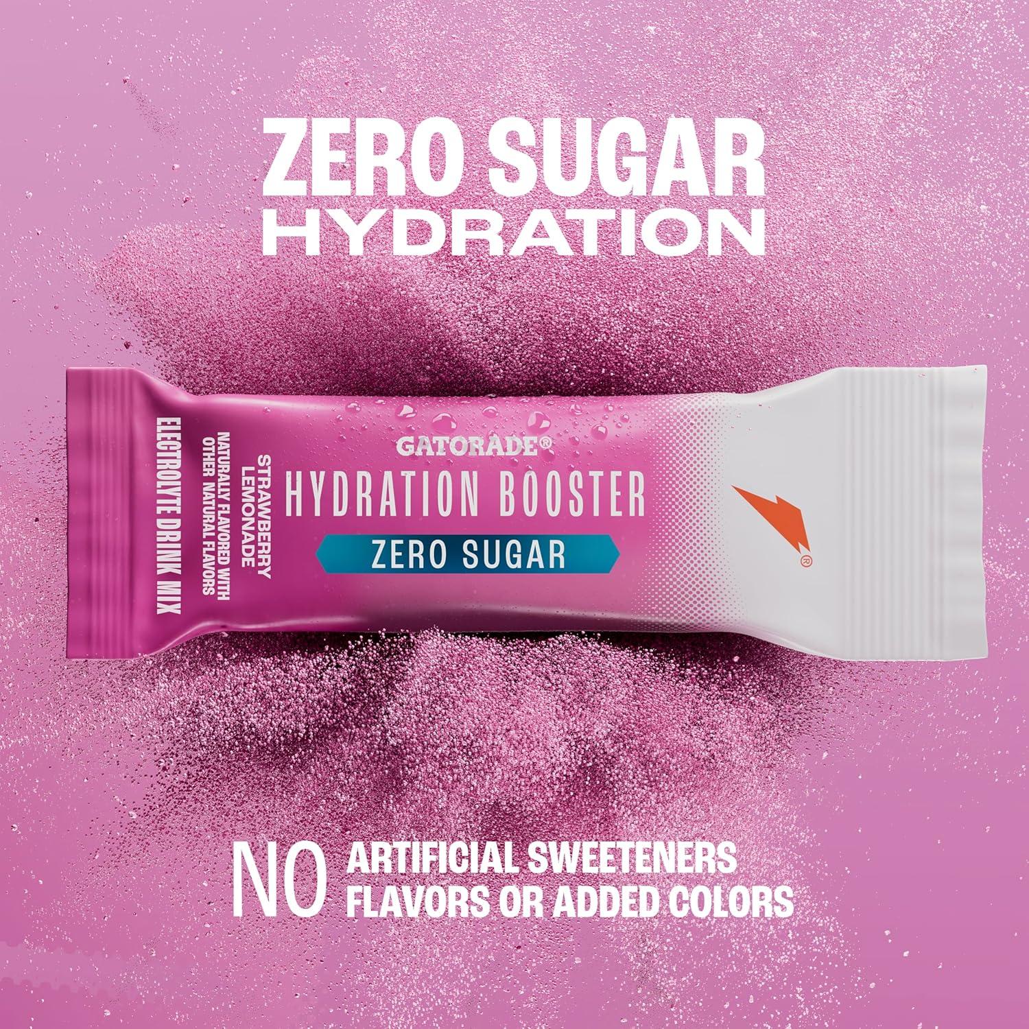imageGatorade Hydration Booster Zero Sugar  Pink Strawberry Lemonade Pack of 6Pink Strawberry Lemonade