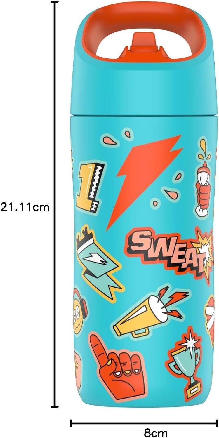 imageGatorade Kids Rookie Metal Water Bottle 12oz Stainless Steel Bottle DoubleWall Insulation Vacuum Insulated Thermo MugSticker Teal