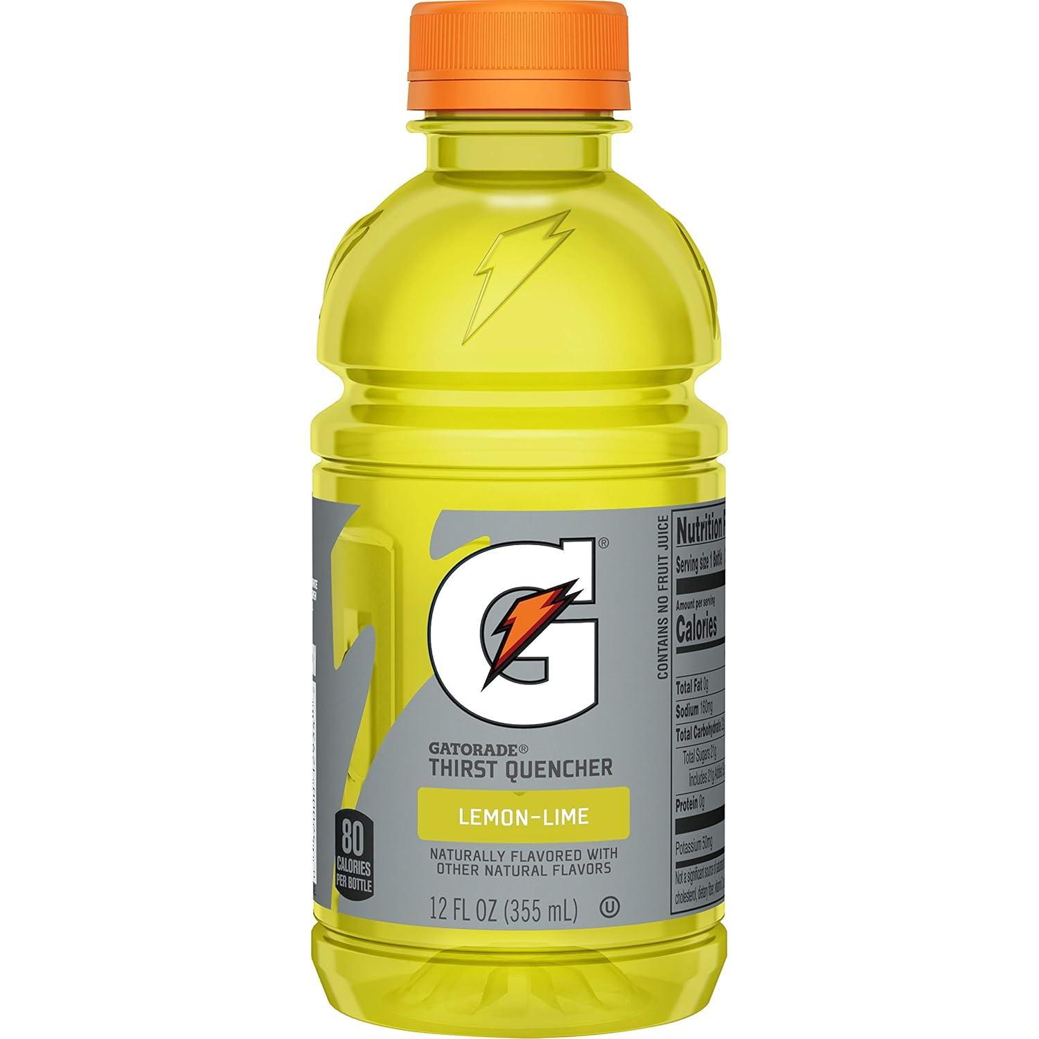 imageGatorade Orange Thirst Quencher 12 Fl Oz Bottles 6 PackLemon Lime