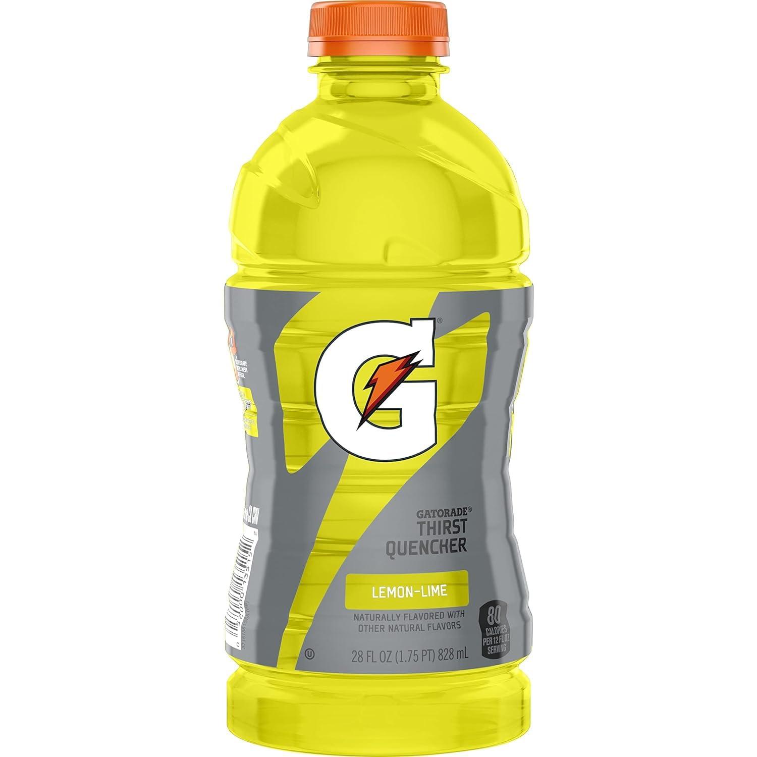 imageGatorade Orange Thirst Quencher 28 Fl Oz BottleLemon Lime
