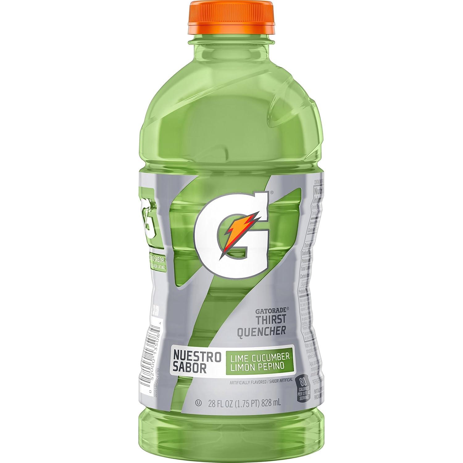imageGatorade Orange Thirst Quencher 28 Fl Oz BottleLime Cucumber