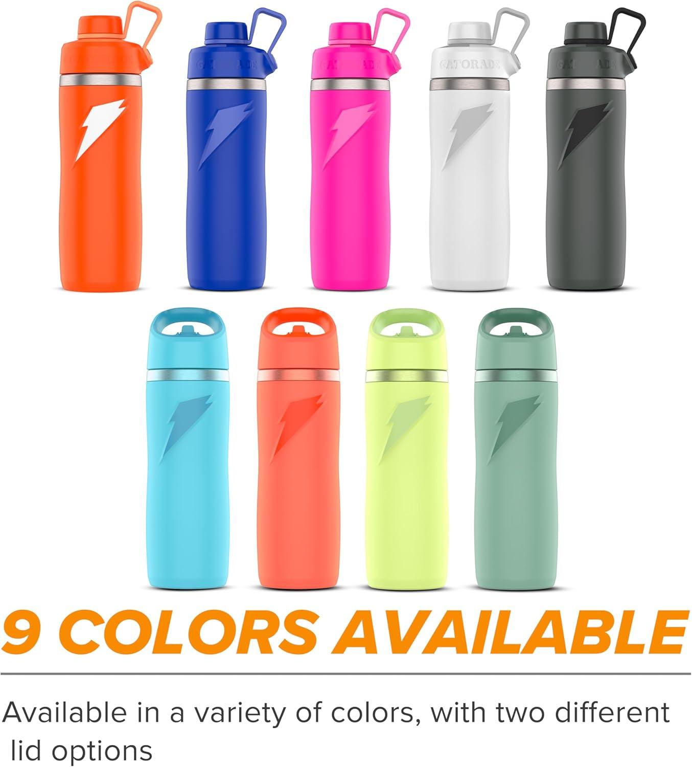 imageGatorade Overtime 22oz Stainless Steel Water BottleCoral