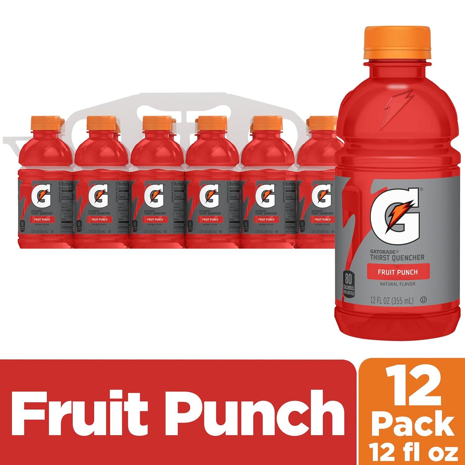 imageGatorade Thirst Quencher Cool Blue 12 Fl Oz Pack of 12Fruit Punch