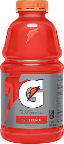 imageGatorade Thirst Quencher Sports Drink Fruit Punch 12oz Bottles 6 Pack Electrolytes for RehydrationFruit Punch