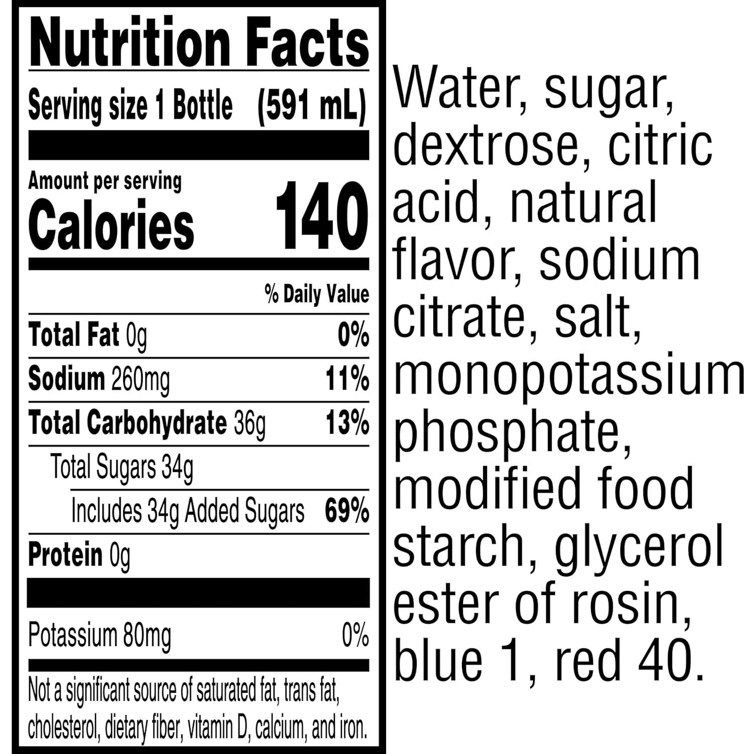 imageGatorade Thirst Quencher Sports Drink Fruit Punch 20oz Bottle 8 Pack Electrolytes for RehydrationFierce Grape