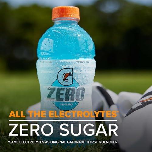 imageGatorade Zero Sugar Thirst Quencher Sports Drinks LemonLime 20 Ounce Bottles Pack of 8Zero Sugar  LemonLime