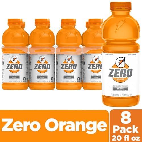 imageGatorade Zero Sugar Thirst Quencher Sports Drinks LemonLime 20 Ounce Bottles Pack of 8Zero Sugar  Orange