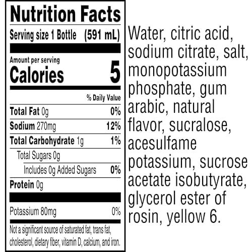 imageGatorade Zero Sugar Thirst Quencher Sports Drinks LemonLime 20 Ounce Bottles Pack of 8Zero Sugar  Orange