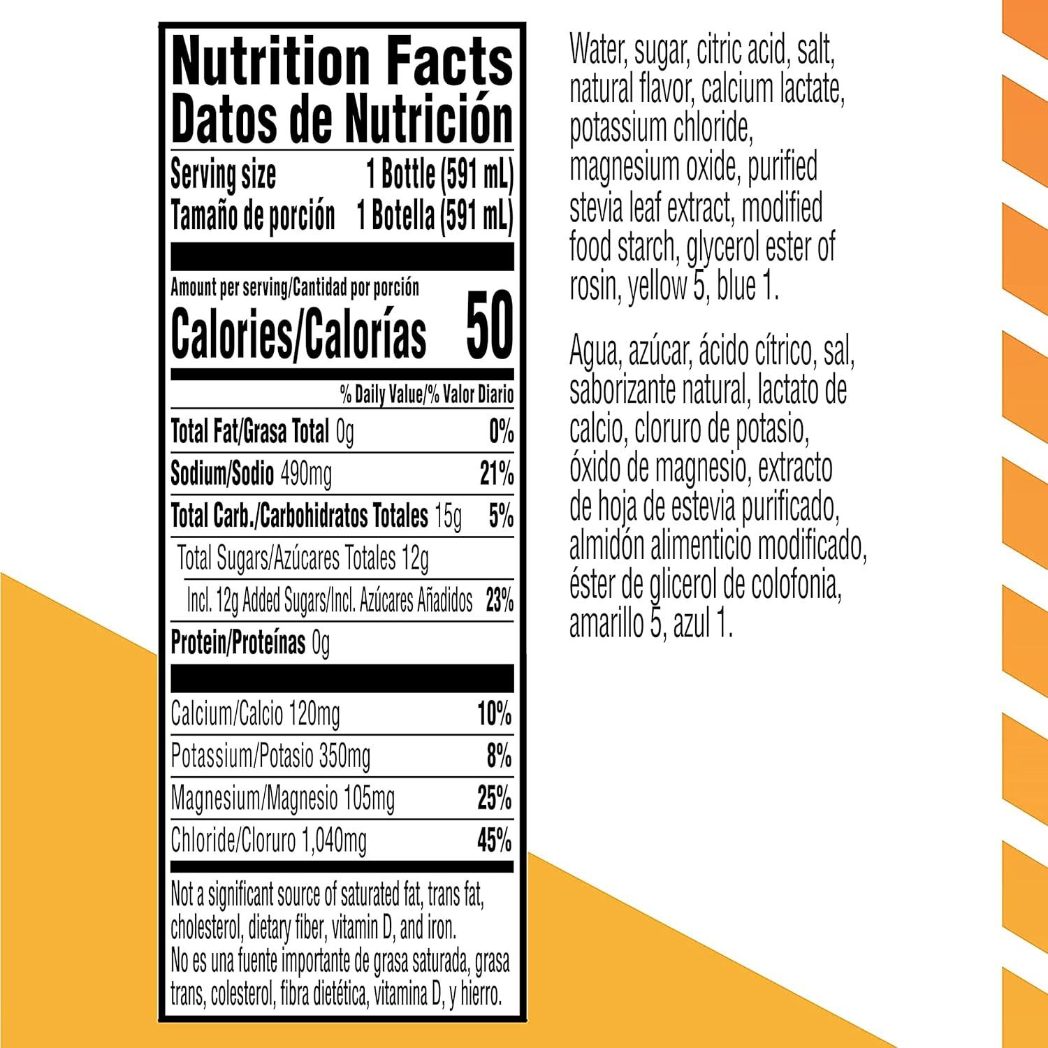 imageGatorlyte Rapid Rehydration Electrolyte Drink Strawberry Kiwi Specialized Blend of 5 Electrolytes Lower Sugar No Artificial Sweeteners No Artificial Flavors 20 fl oz Bottles 12 PackLime Cucumber