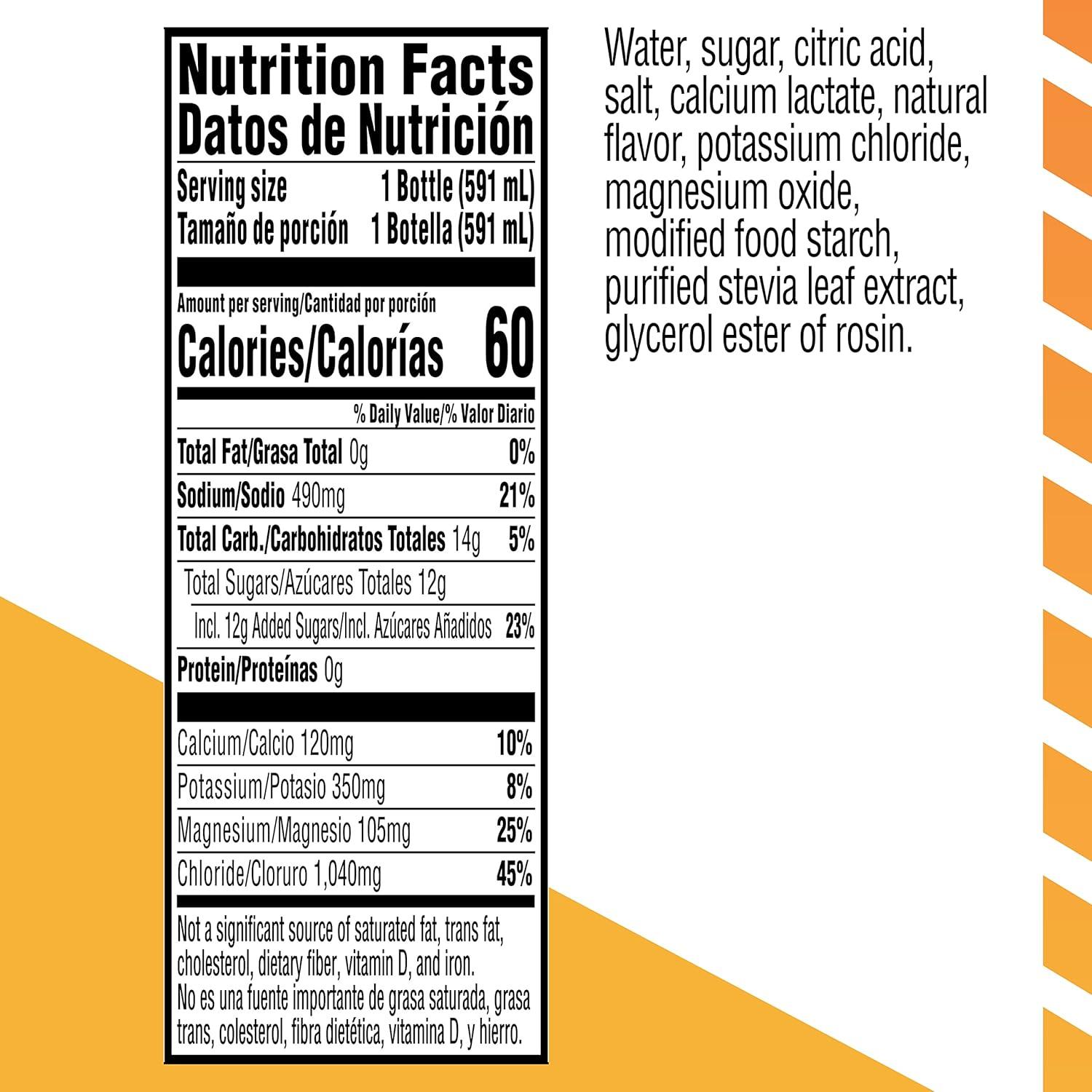 imageGatorlyte Rapid Rehydration Electrolyte Drink Strawberry Kiwi Specialized Blend of 5 Electrolytes Lower Sugar No Artificial Sweeteners No Artificial Flavors 20 fl oz Bottles 12 PackCherry Lime