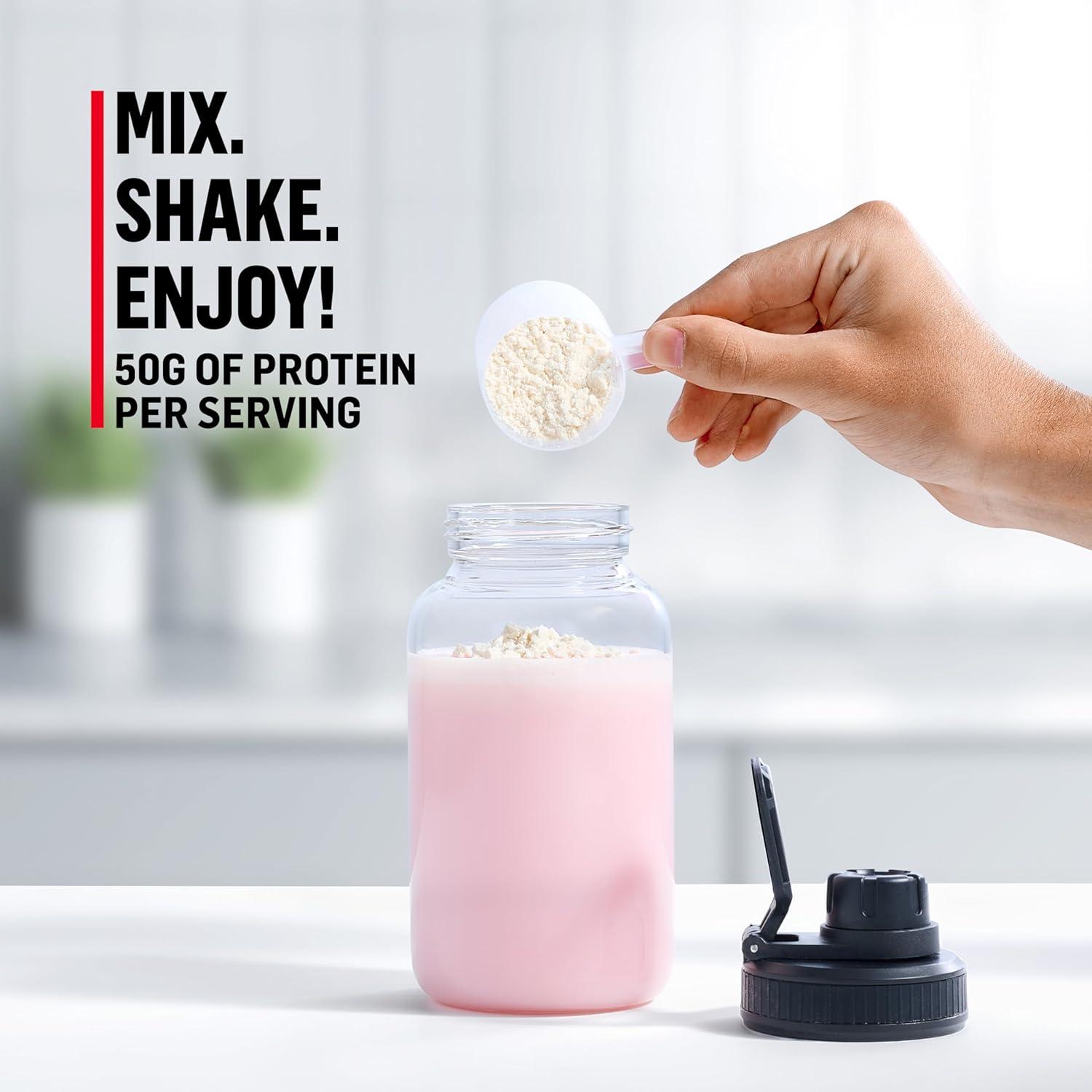 imageMuscle Milk Pro Series Protein Powder Supplement Knockout Chocolate 5 Pound 28 Servings 50g Protein 3g Sugar 20 Vitamins ampamp Minerals NSF Certified for Sport Workout RecoveryStrawberry