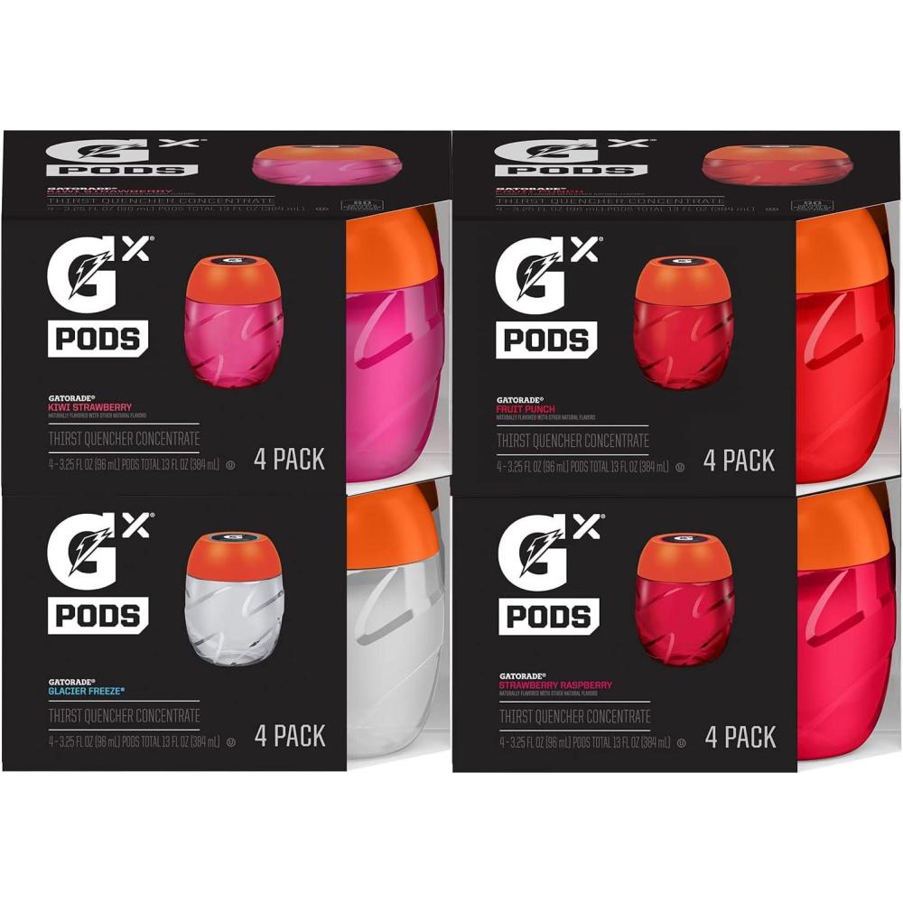 imageGatorade Gx Hydration System NonSlip Gx Squeeze Bottles ampamp Gx Sports Drink Concentrate Pods