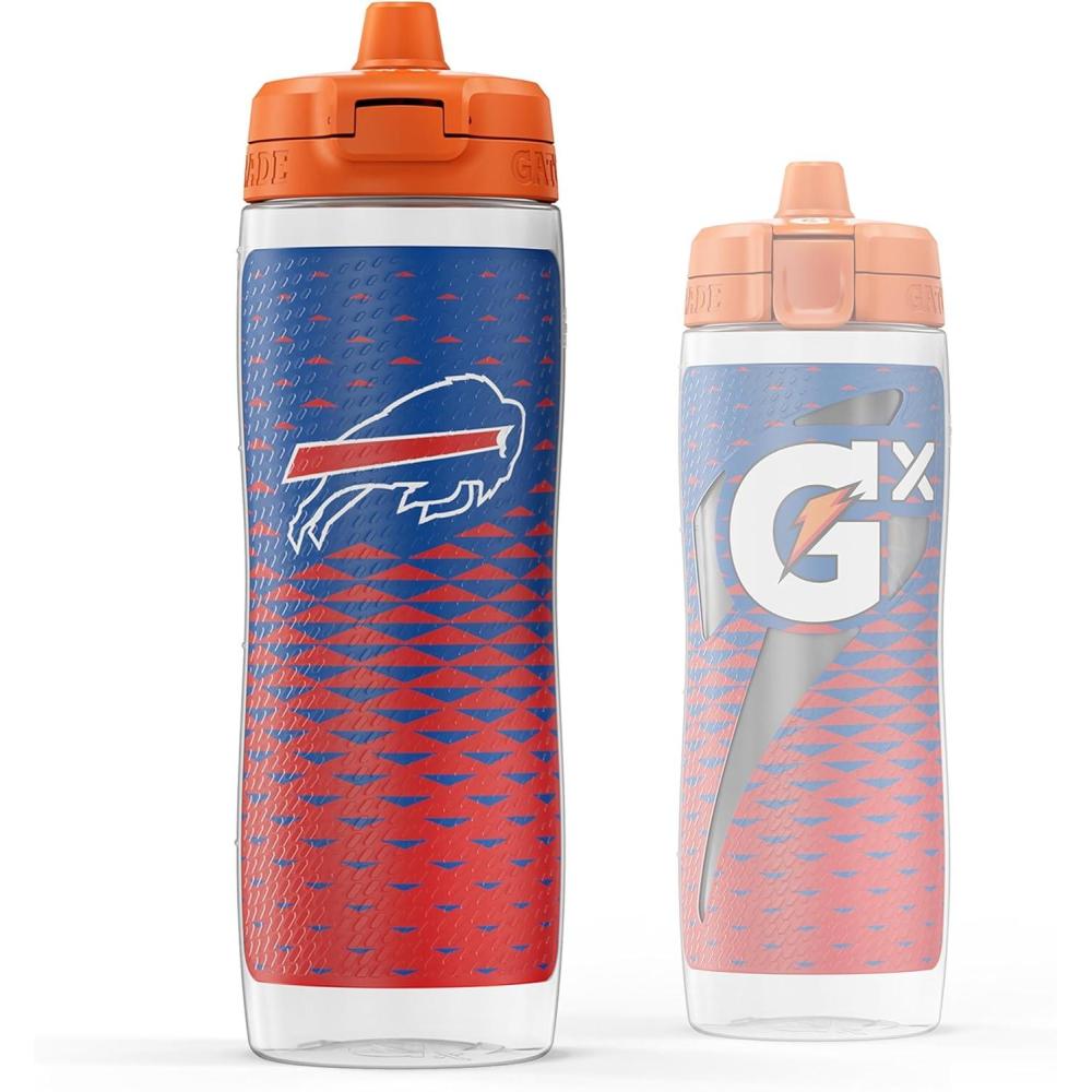 imageGatorade Gx NFL NonSlip Squeeze Bottles 30 fl oz Gx Hydration SystemBuffalo Bills