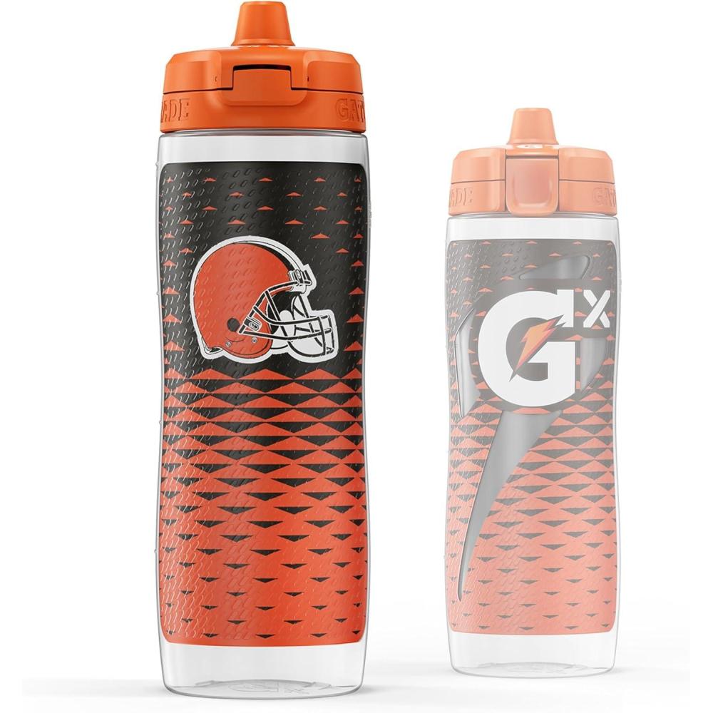 imageGatorade Gx NFL NonSlip Squeeze Bottles 30 fl oz Gx Hydration SystemCleveland Browns