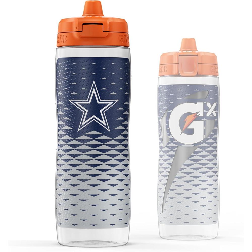imageGatorade Gx NFL NonSlip Squeeze Bottles 30 fl oz Gx Hydration SystemDallas Cowboys