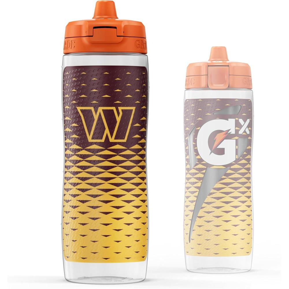 imageGatorade Gx NFL NonSlip Squeeze Bottles 30 fl oz Gx Hydration SystemWashington Commanders