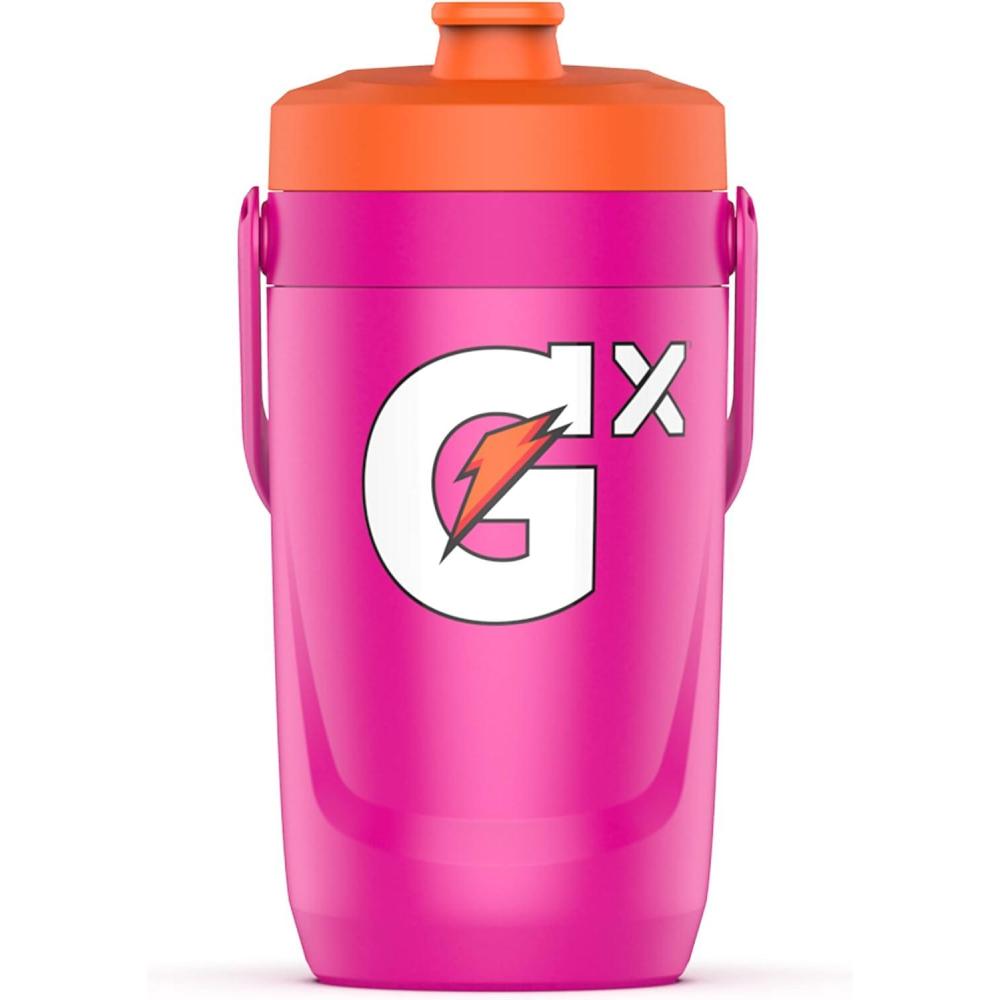 imageGatorade Gx Performance Jug 64oz Leakproof Non Slip Grip Great for Athletes RedNeon Pink
