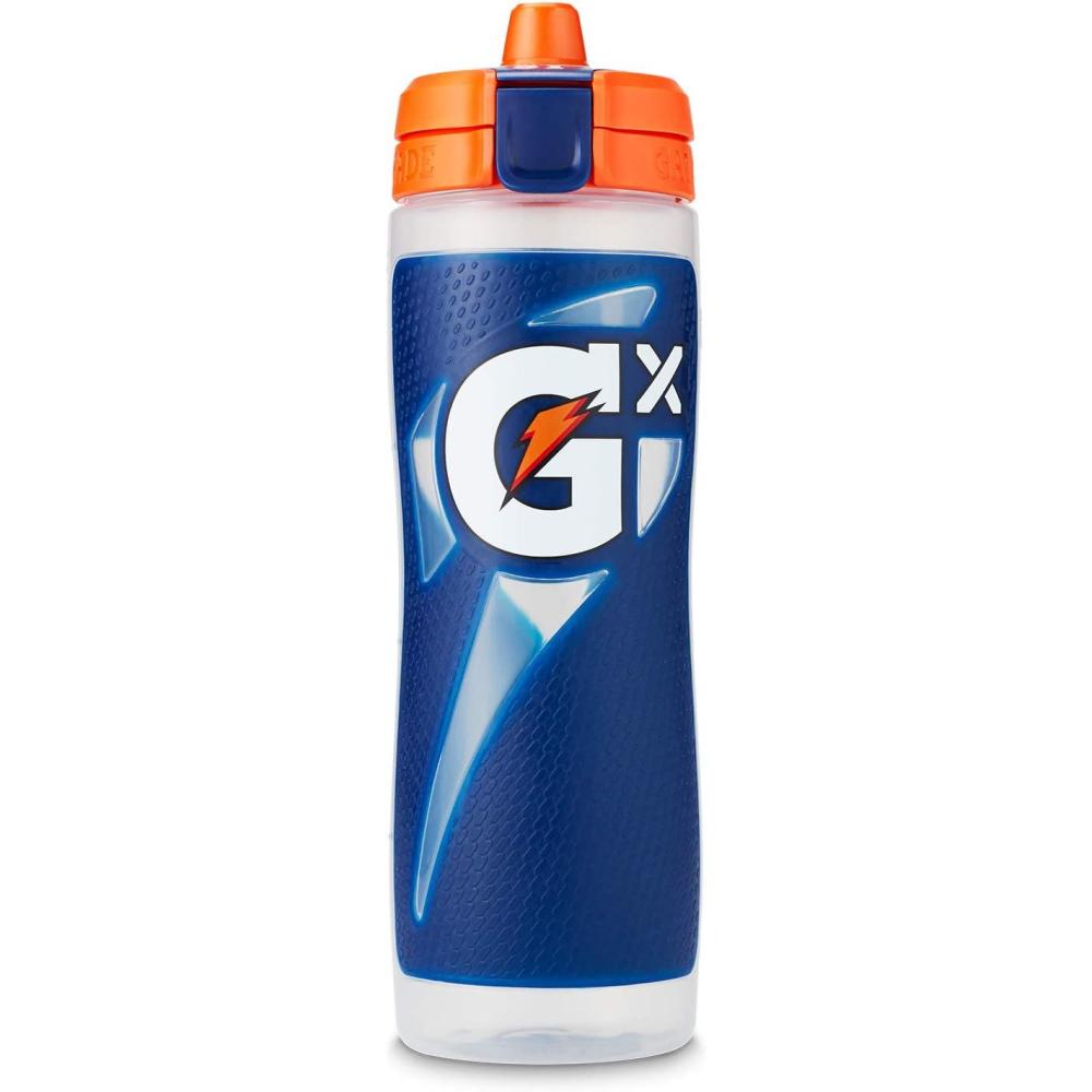 imageGatorade Gx Plastic Squeeze Bottle White 30ozBlue