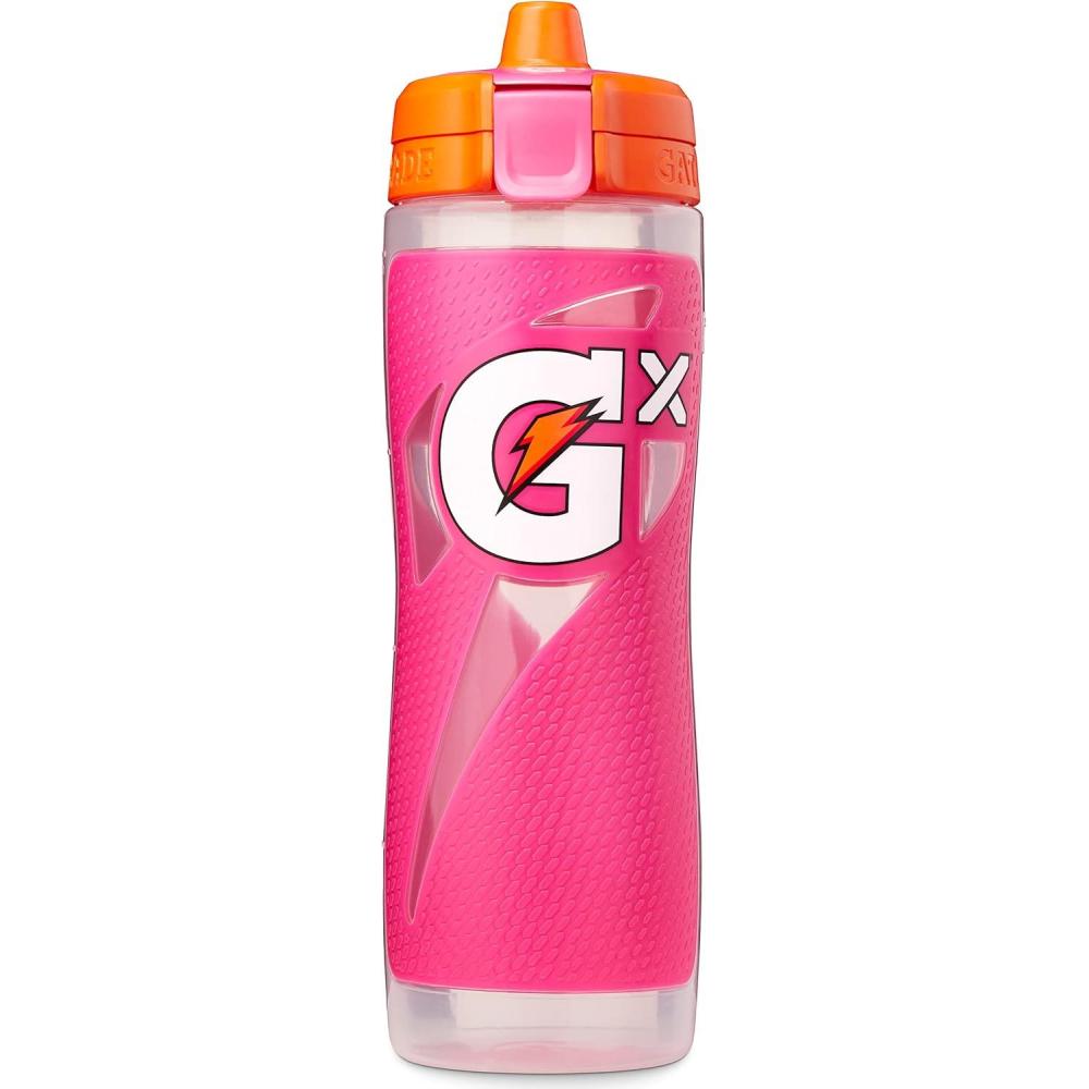 imageGatorade Gx Plastic Squeeze Bottle White 30ozPink