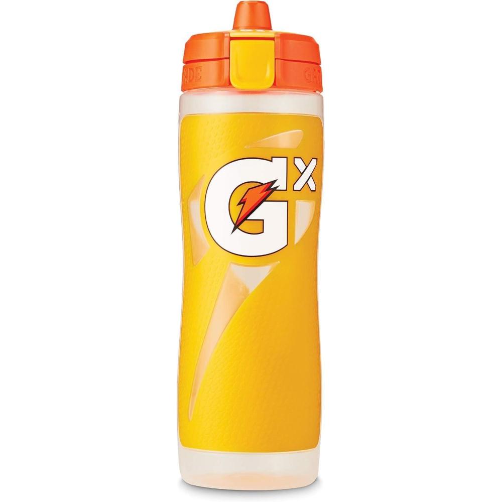 imageGatorade Gx Plastic Squeeze Bottle White 30ozYellow