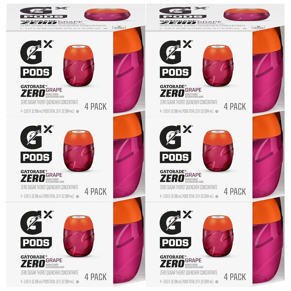 imageGatorade Gx Pods VP New 16ctGrape  Zero Sugar
