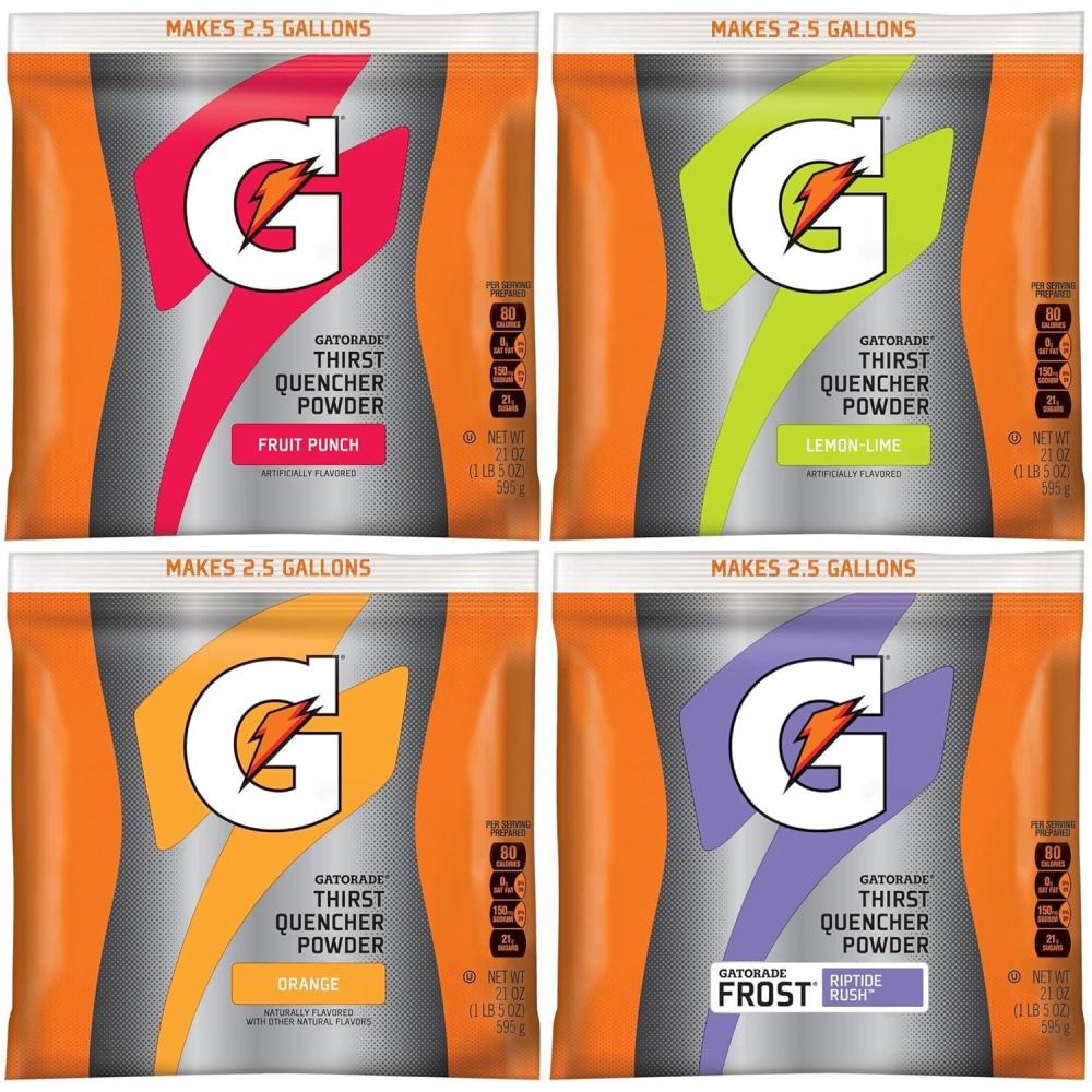 imageGatorade Instant Powder Glacier Freeze 21 Ounce Pack of 324Flavor Variety Pack