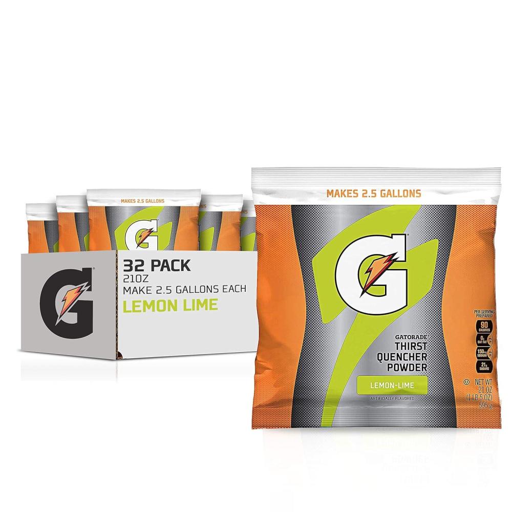 imageGatorade Instant Powder Glacier Freeze 21 Ounce Pack of 32Lemon Lime