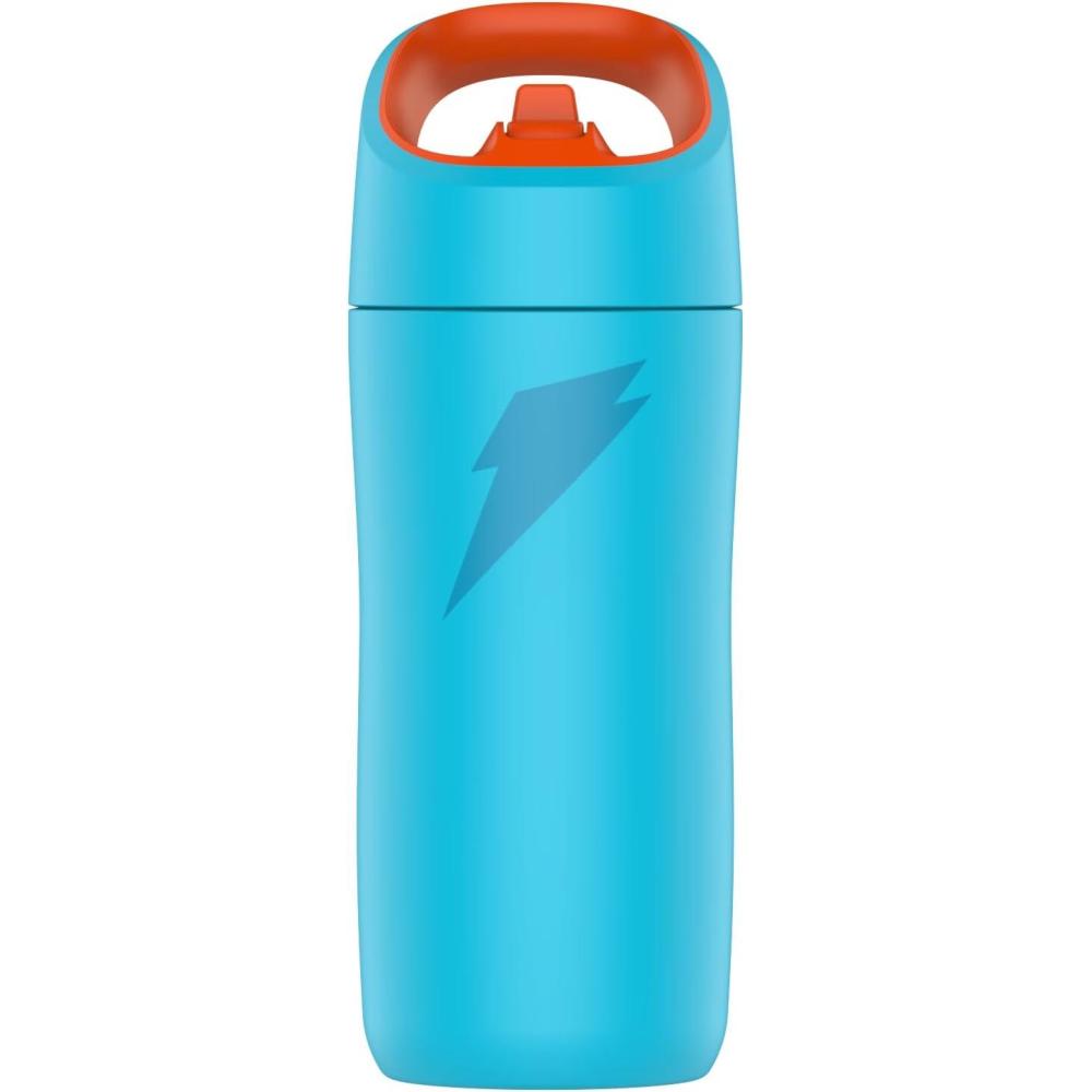 imageGatorade Kids Rookie Metal Water Bottle 12oz Stainless Steel Bottle DoubleWall Insulation Vacuum Insulated Thermo MugLight Blue