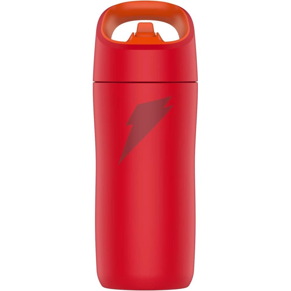 imageGatorade Kids Rookie Metal Water Bottle 12oz Stainless Steel Bottle DoubleWall Insulation Vacuum Insulated Thermo MugRed
