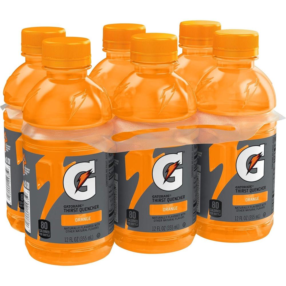 imageGatorade Orange Thirst Quencher 12 Fl Oz Bottles 6 PackOrange