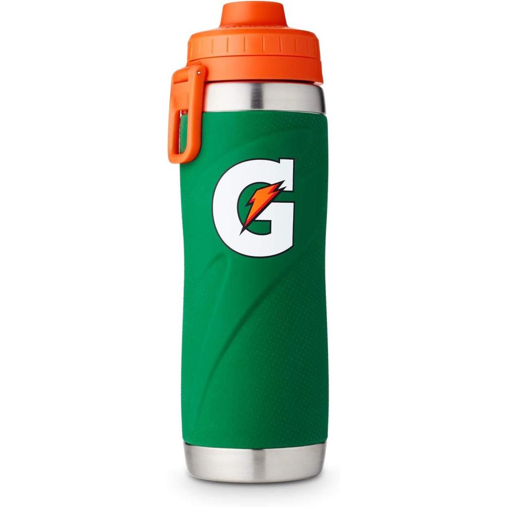 imageGatorade Stainless Steel Sport Bottle 26oz DoubleWall InsulationGreen