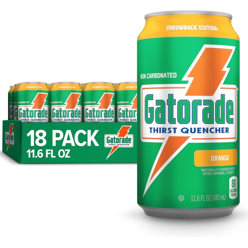 imageGatorade Thirst Quencher Orange 116 Fl Oz Cans Pack of 18Orange