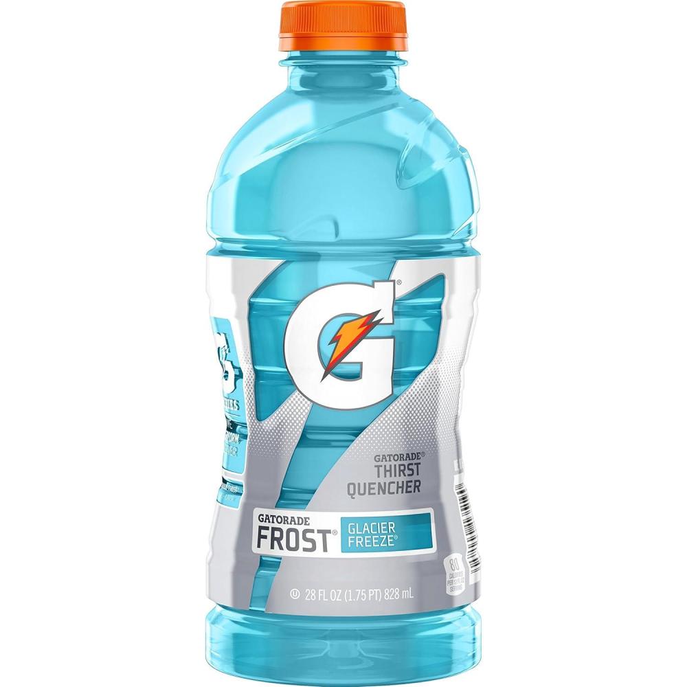 imageGatorade Thirst Quencher Sports Drink Fruit Punch 12oz Bottles 6 Pack Electrolytes for RehydrationFrost Glacier Freeze