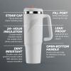 imageGatorade Crossover Stainless Steel Tumbler Bottle White DoubleWall Insulation 36 fl oz