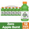 imageGatorade G Zero Sports Drink Lemon Lime 12 Fl Oz Pack of 12Zero Sugar  Apple Burst