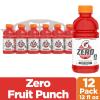 imageGatorade G Zero Sports Drink Lemon Lime 12 Fl Oz Pack of 12Zero Sugar  Fruit Punch
