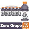 imageGatorade G Zero Sports Drink Lemon Lime 12 Fl Oz Pack of 12Zero Sugar Fierce Grape